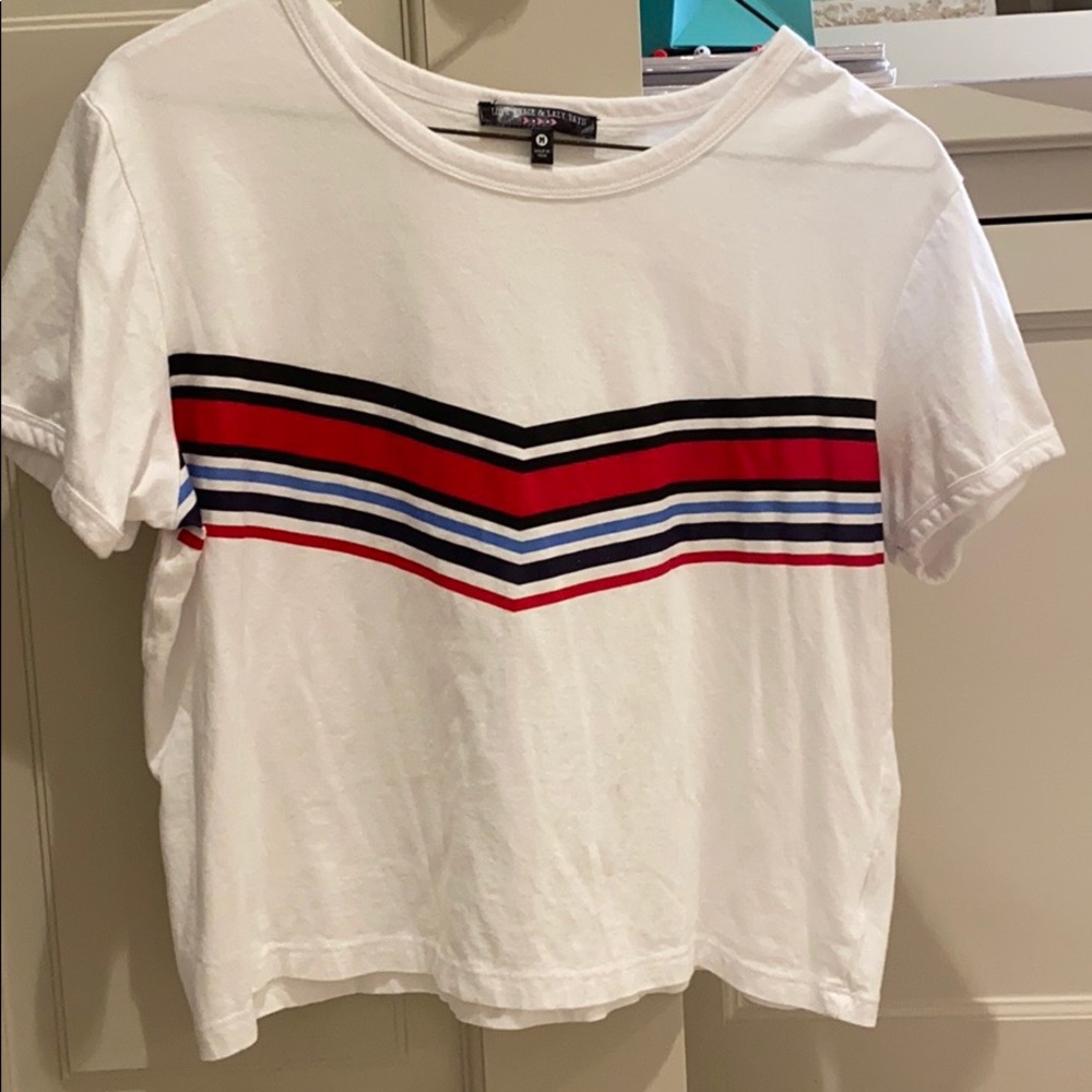 Chevron Comfy Cropped Tee